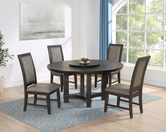 Jeffries - 5 Piece Dining Room Set - Espresso Crown Mark