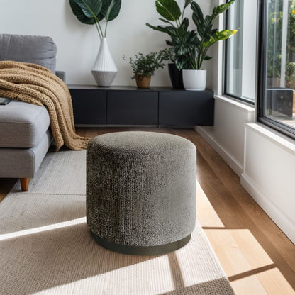 Oval Accent Ottoman - Brown JLA