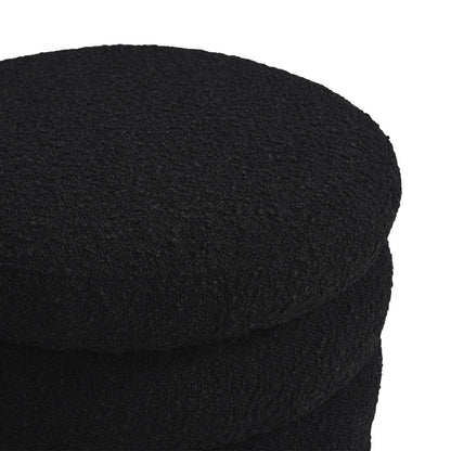 Fuji - Oversized Round Storage Ottoman Jennifer Taylor Home
