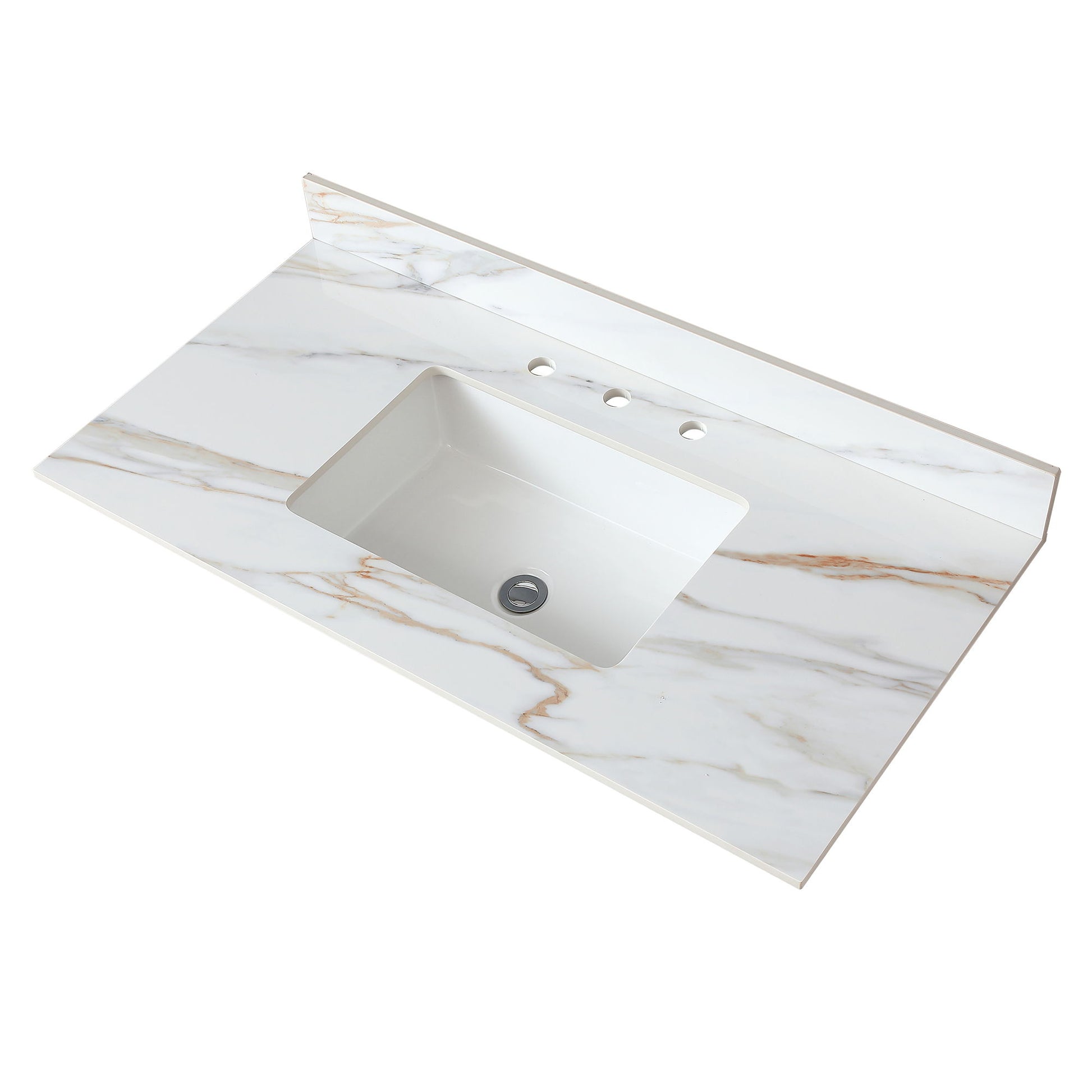 Vanity Top With Undermount Sink And Backsplash, Sintered Stone Daily Nest