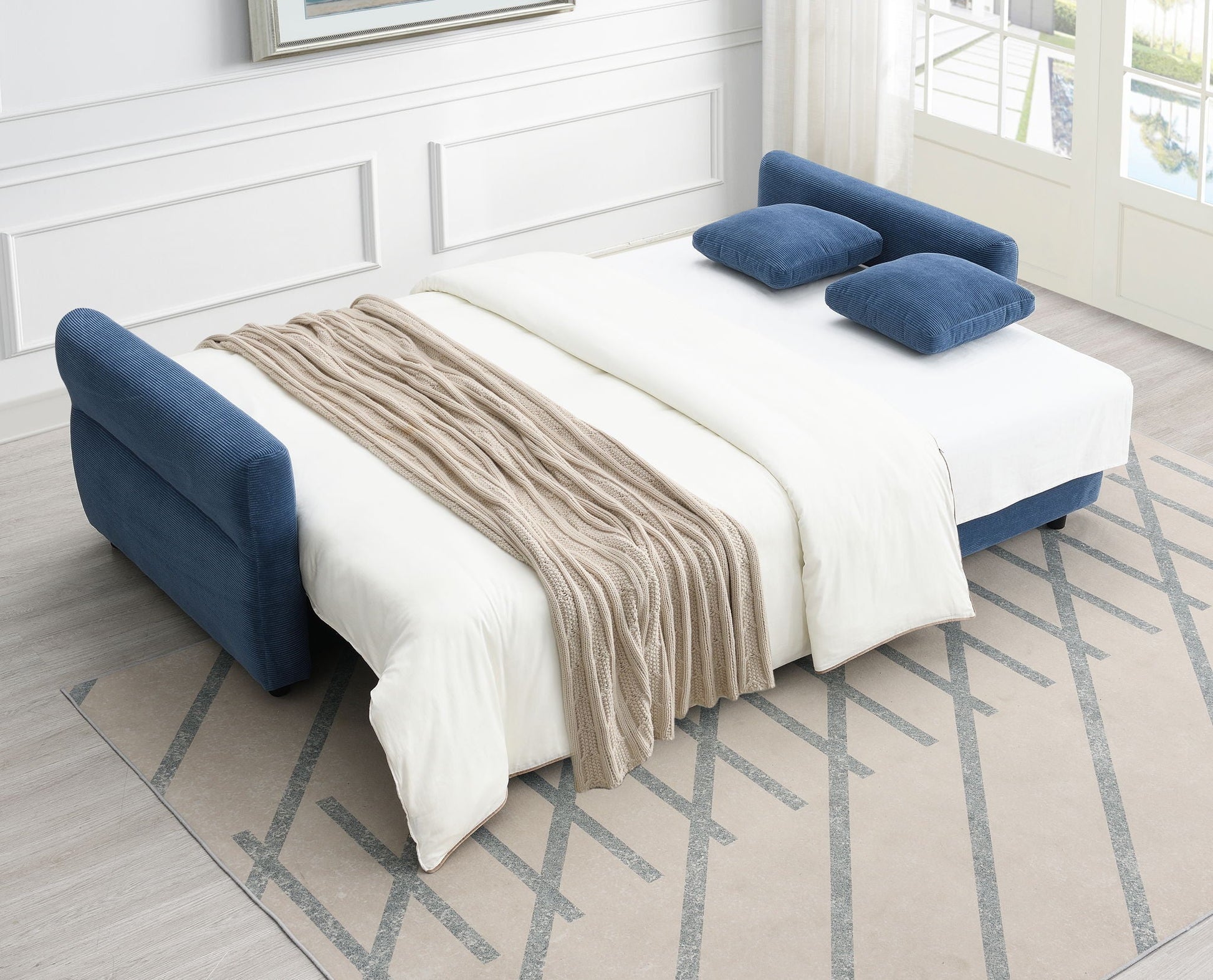 Haran - Pull Out Sleeper Sofa With Storage Acme