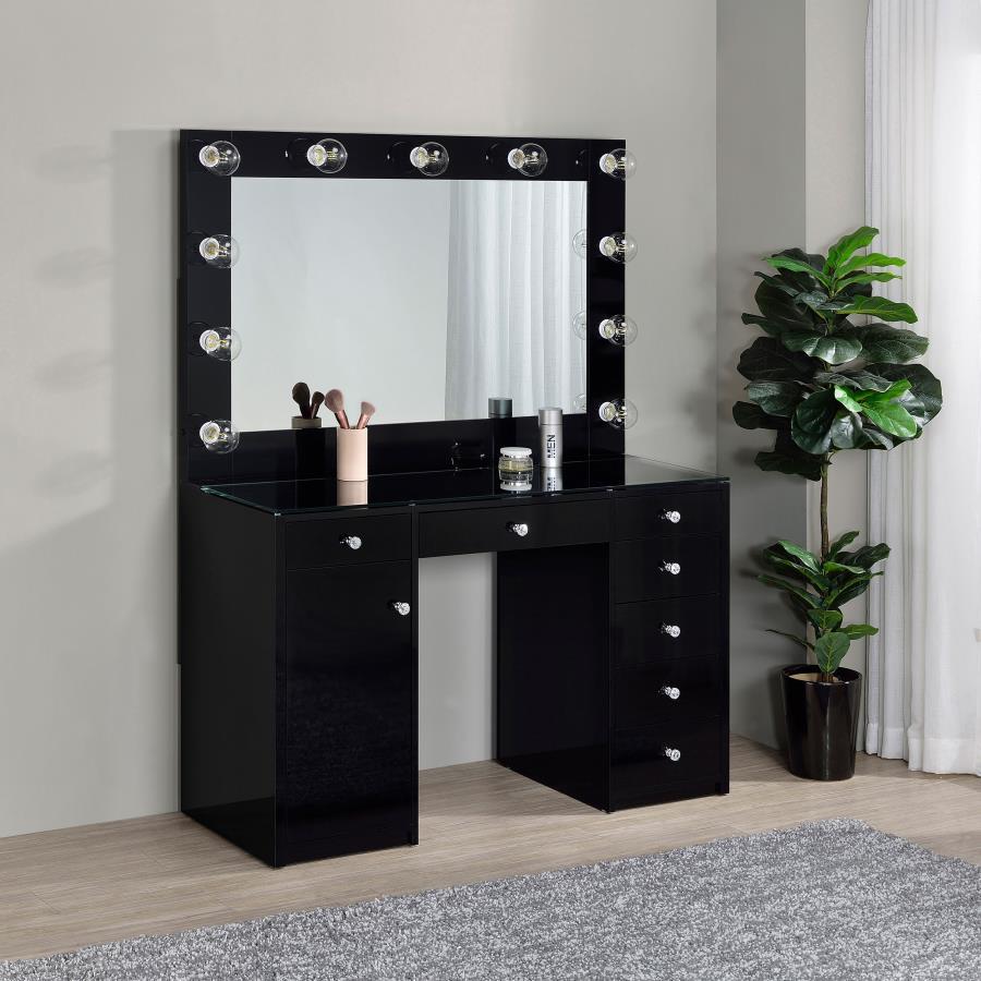 Acena - 7-Drawer Vanity Set With Lighting CoasterEssence