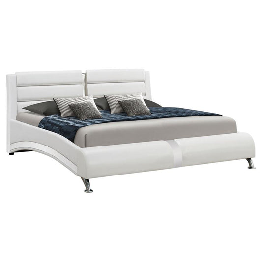 Jeremaine - Upholstered Sleigh Bed CoasterEssence