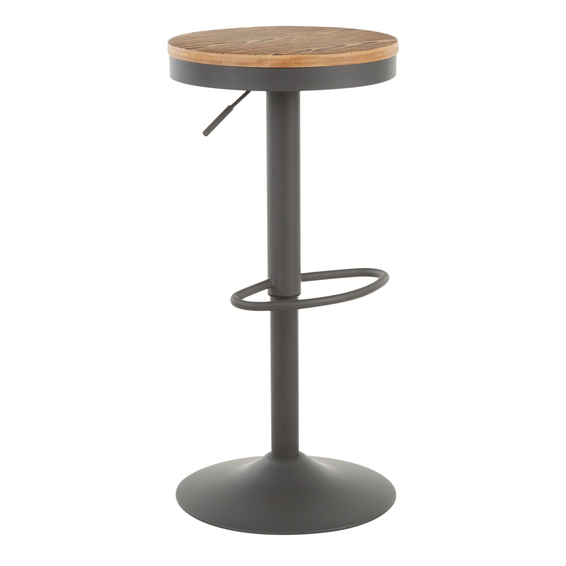 Dakota - Industrial Adjustable Barstool (Set of 2) Lumi Source