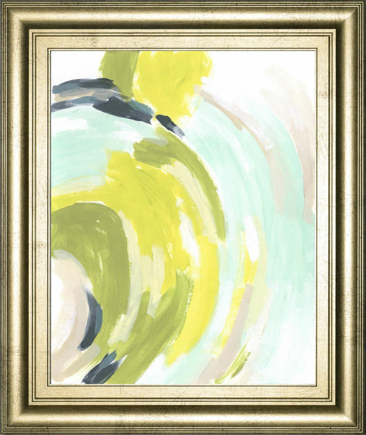 22x26 Tidal Vortex IV By June Erica Vess - Yellow