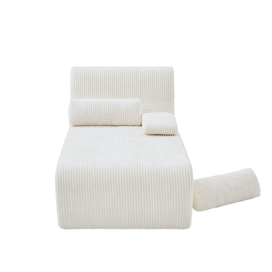 Modern Chaise With Ergonomic Design Hearth and Haven