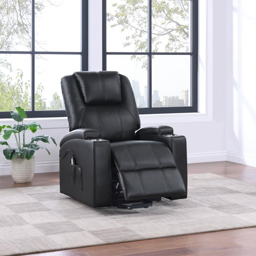 Armstrong - Upholstered Power Lift Massage Recliner Coaster Fine Furniture
