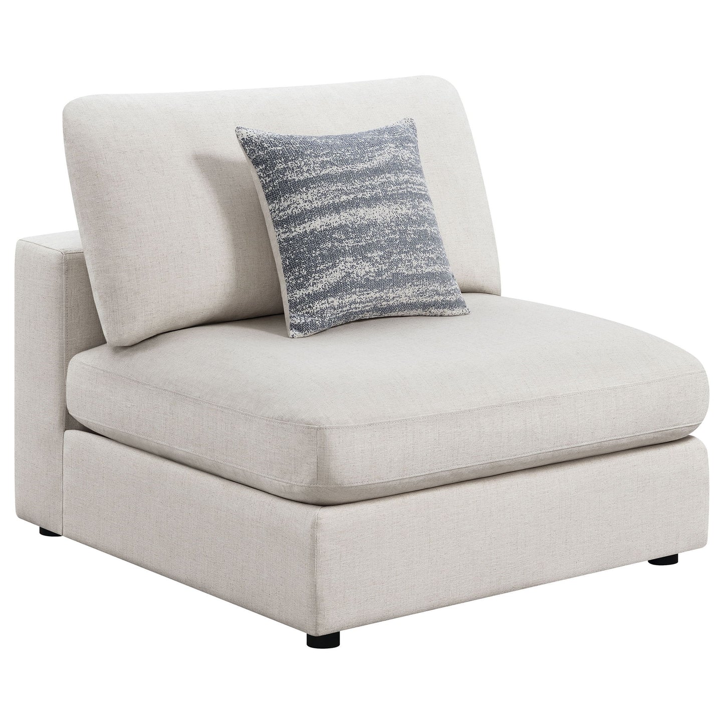 Duncan- Armless Chair With Removable Cushions Furniture Max