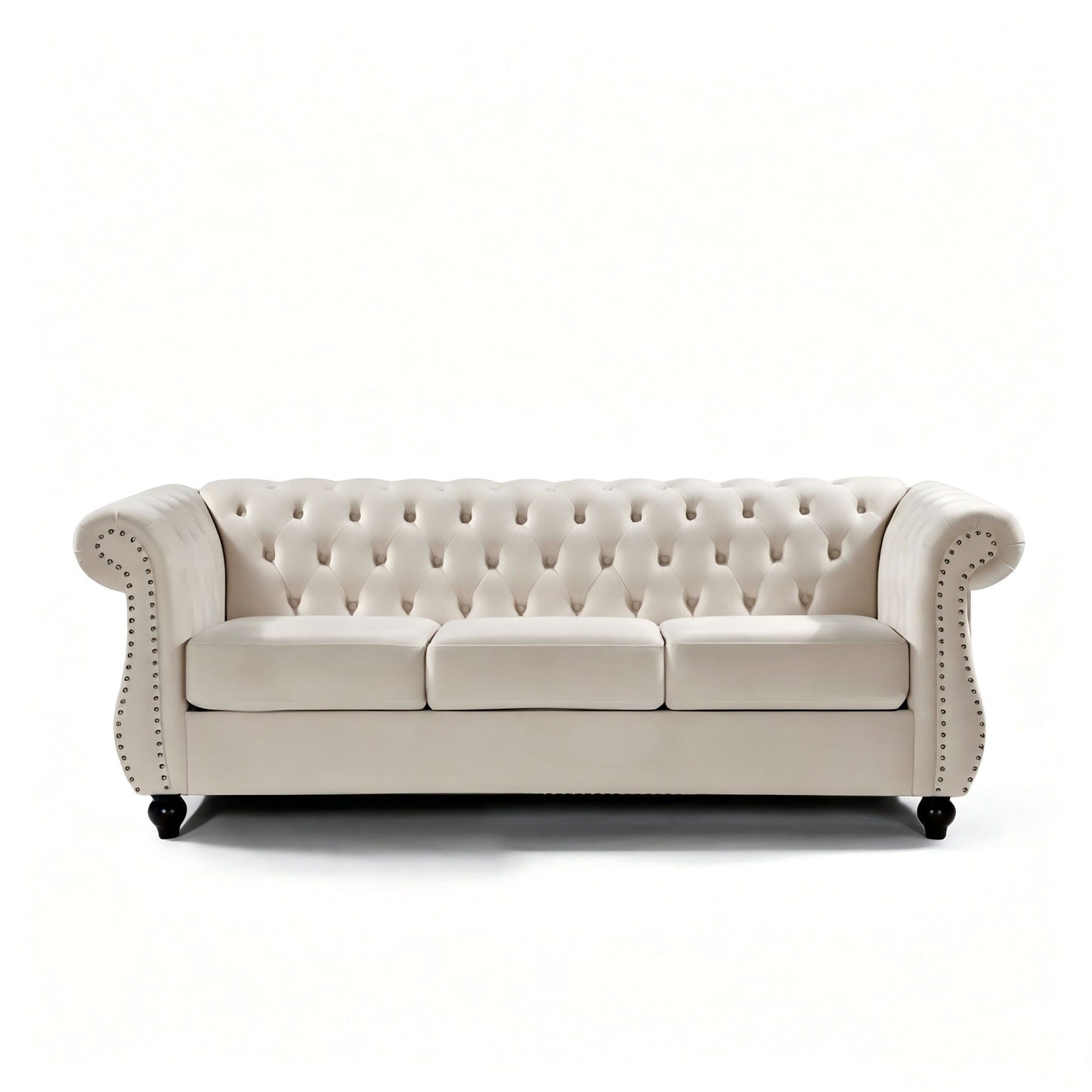 Chesterfield 3 Seater Sofa With Rolled Arms US Pride