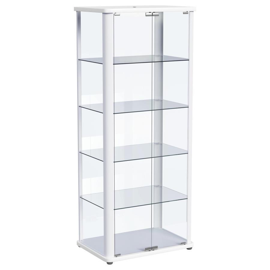Aero - 5-Shelf Display Curio Cabinet With Led Lighting Coaster Fine Furniture