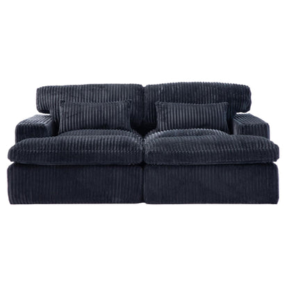 Double Chaise Lounge Chair, Oversized Upholstered Sleeper Cloud Couch Home Essentials