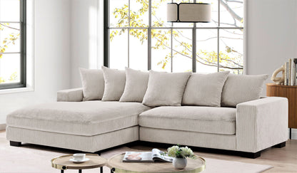 Luxe - Oversized 2 Piece Sectional Couches For Living Room, L Shaped Sofa With Chaise US Pride