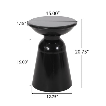Outdoor Modern Metal End Large Table Noble House