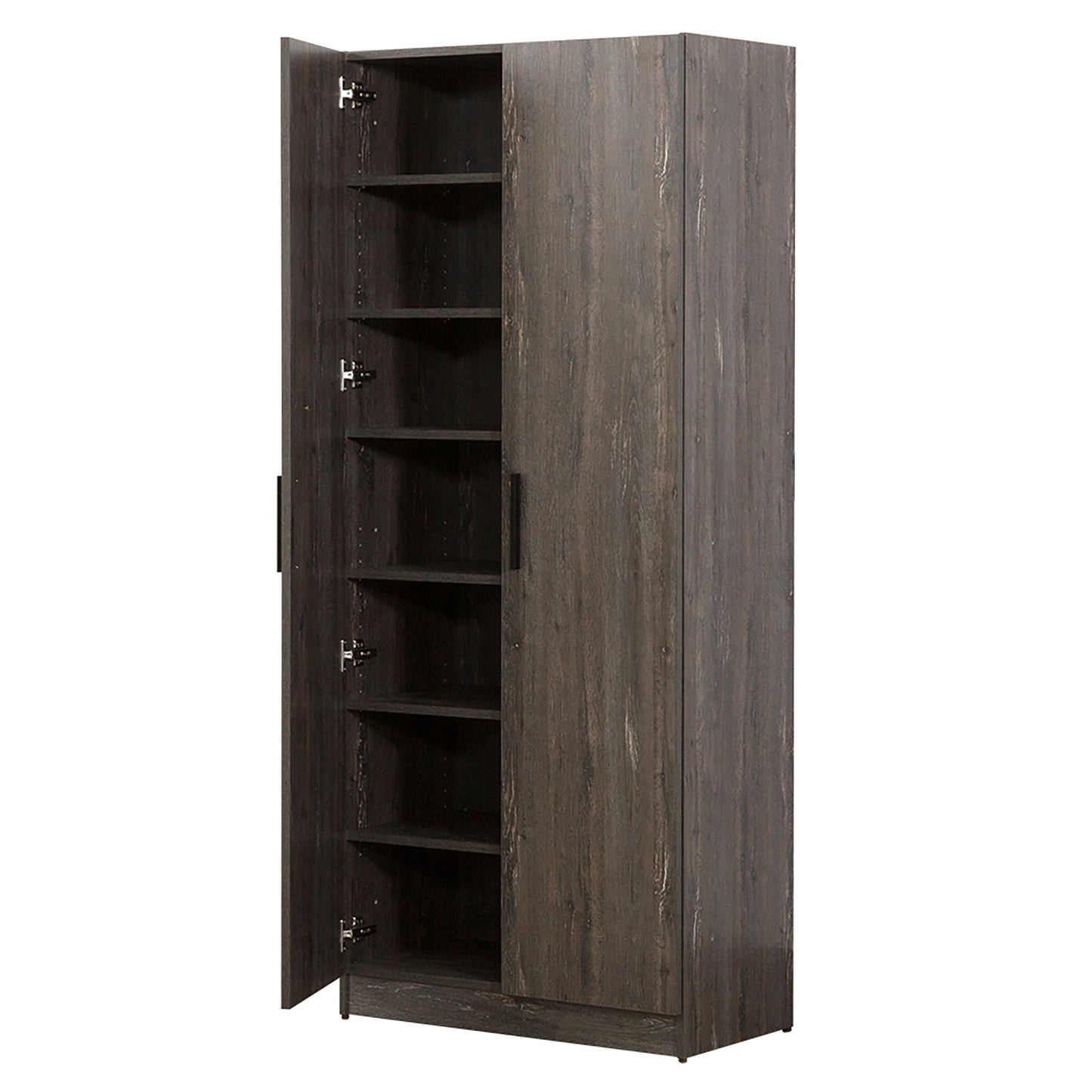 Mia - Farmhouse Shoe Cabinet With 6 Shelves Daily Nest