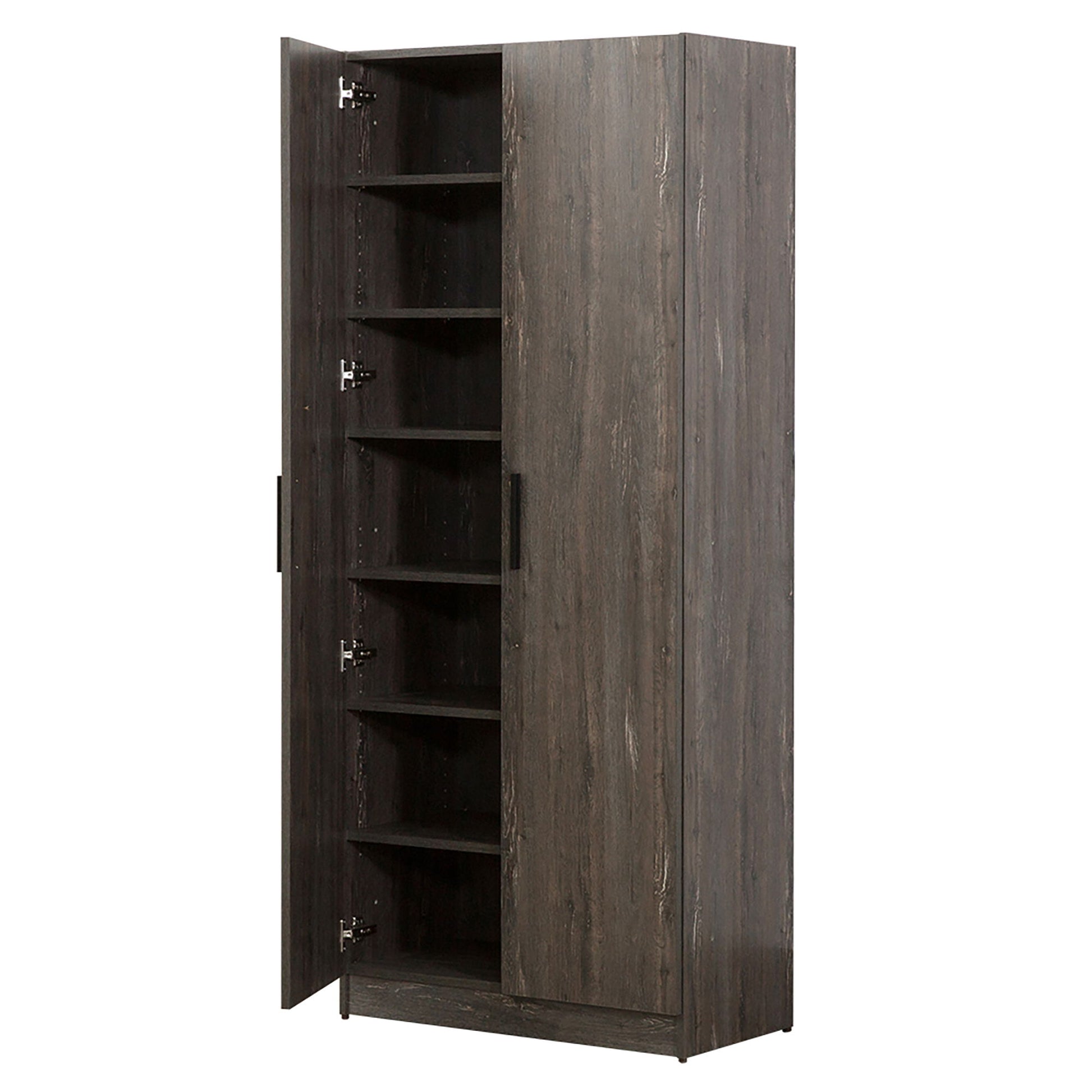 Mia - Farmhouse Shoe Cabinet With 6 Shelves Daily Nest