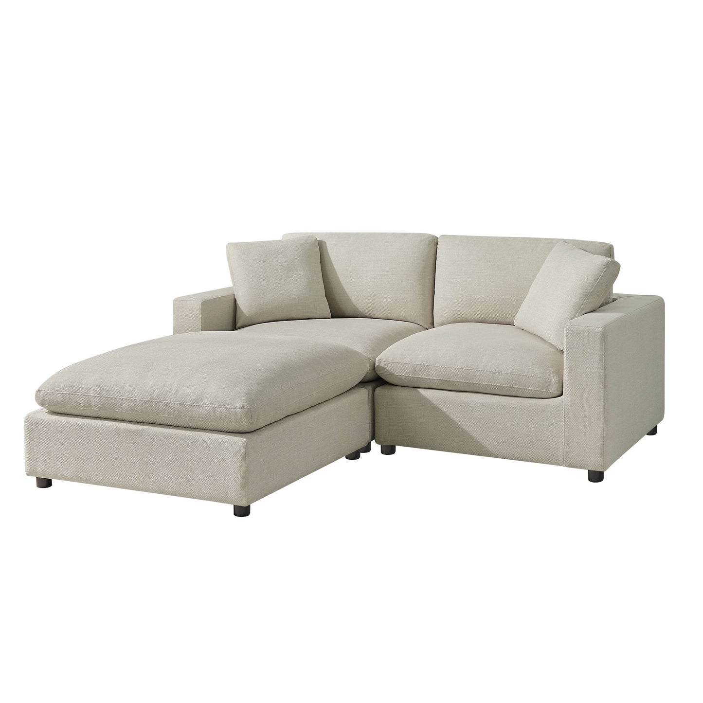 Cassandra - Sofa With Ottoman Home Essentials