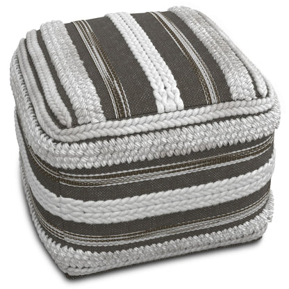 Sommer - Handcrafted Square Pouf Simpli-Home