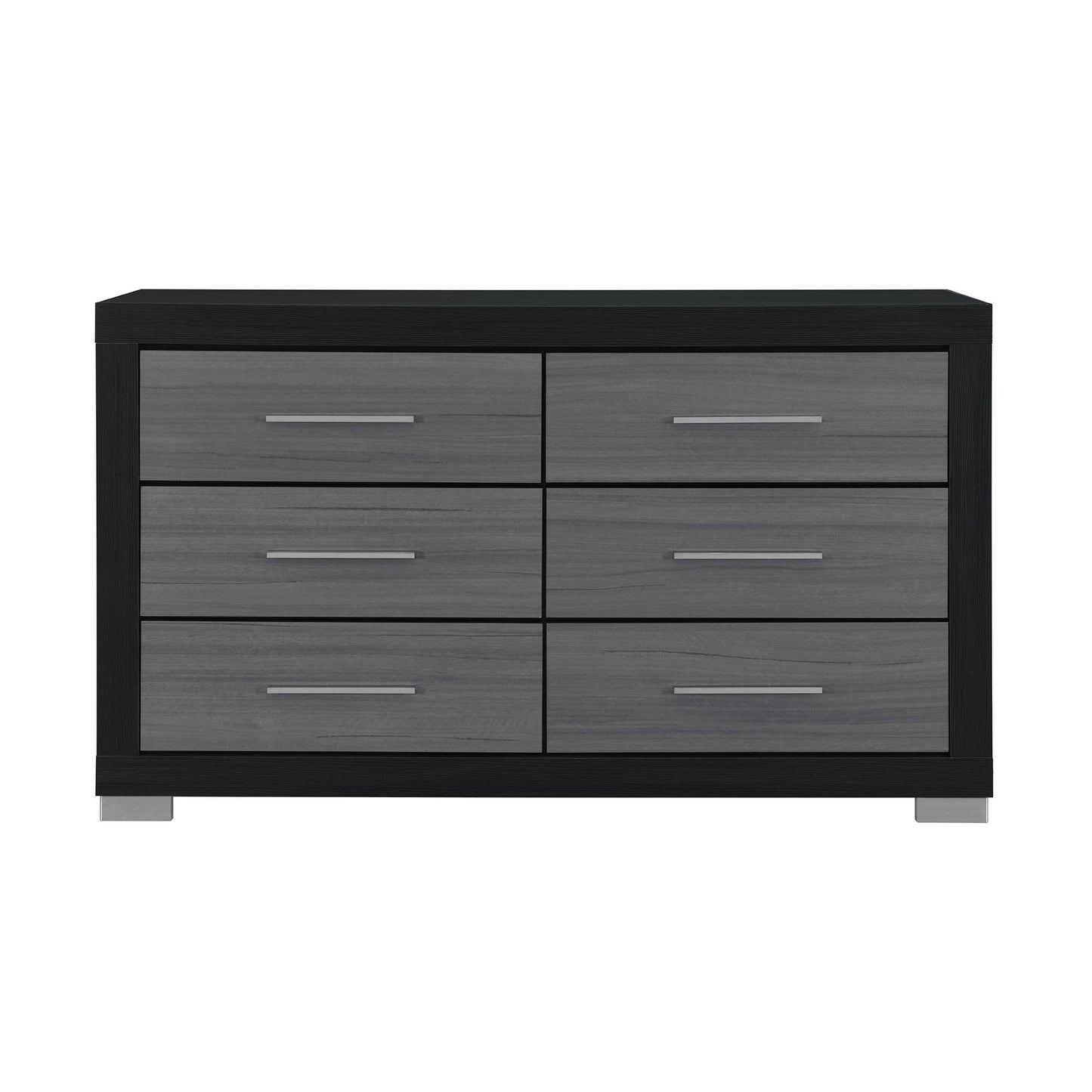 Elsa - 2 Toned And Dresser With Bar Handle And Construction Global Furniture USA
