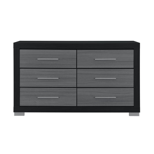 Elsa - 2 Toned And Dresser With Bar Handle And Construction Global Furniture USA