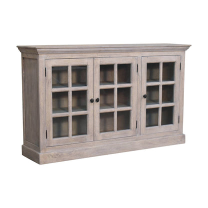 Triple Glazed Cabinet - Gray Artisan Furniture