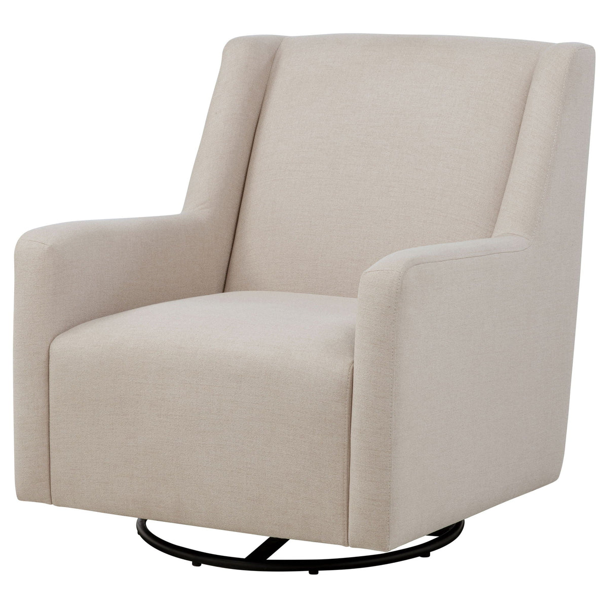 Odessa - Swivel Glider Chair - Taupe Furniture Max