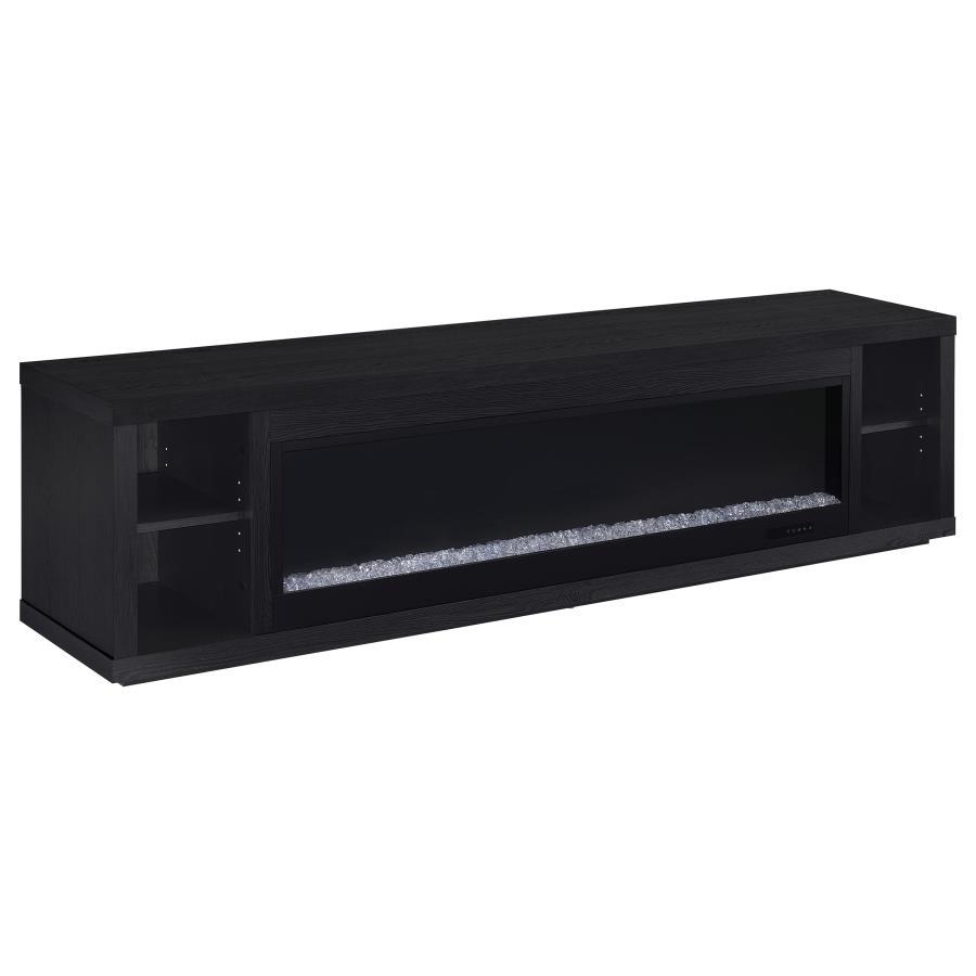 Deiter - 79" TV Stand Fireplace Media Console - Black Coaster Fine Furniture