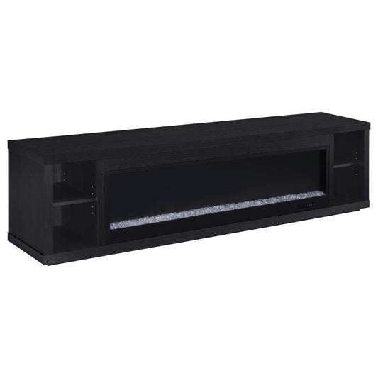 Deiter - 79" TV Stand Fireplace Media Console - Black Coaster Fine Furniture