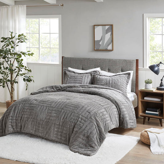 Arctic - Down Alternative Comforter Mini Set - Gray