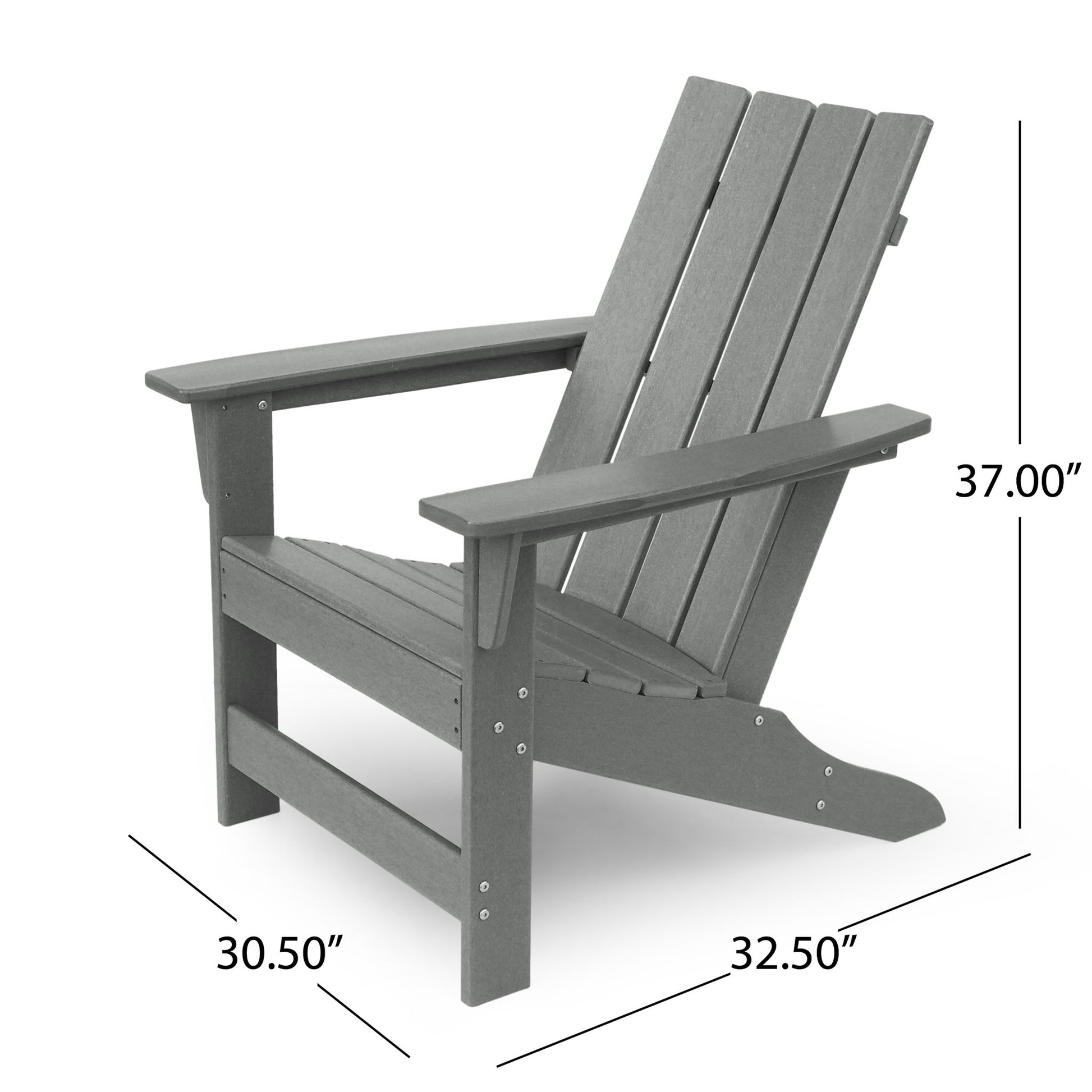 Enigmara - Outdoor High Density Resin Adirondack Chair Noble House