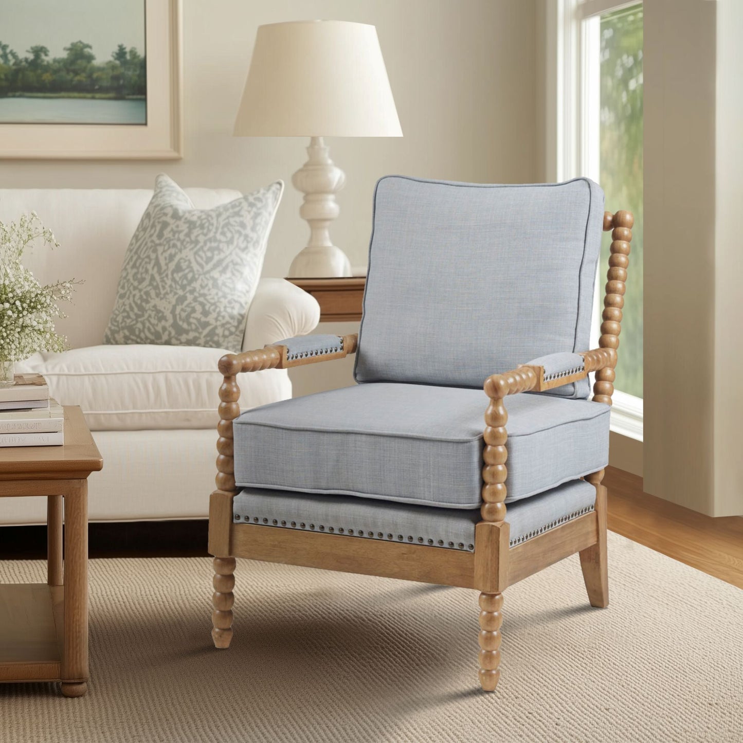 Donohue - Accent Chair - Light Blue Madison Park