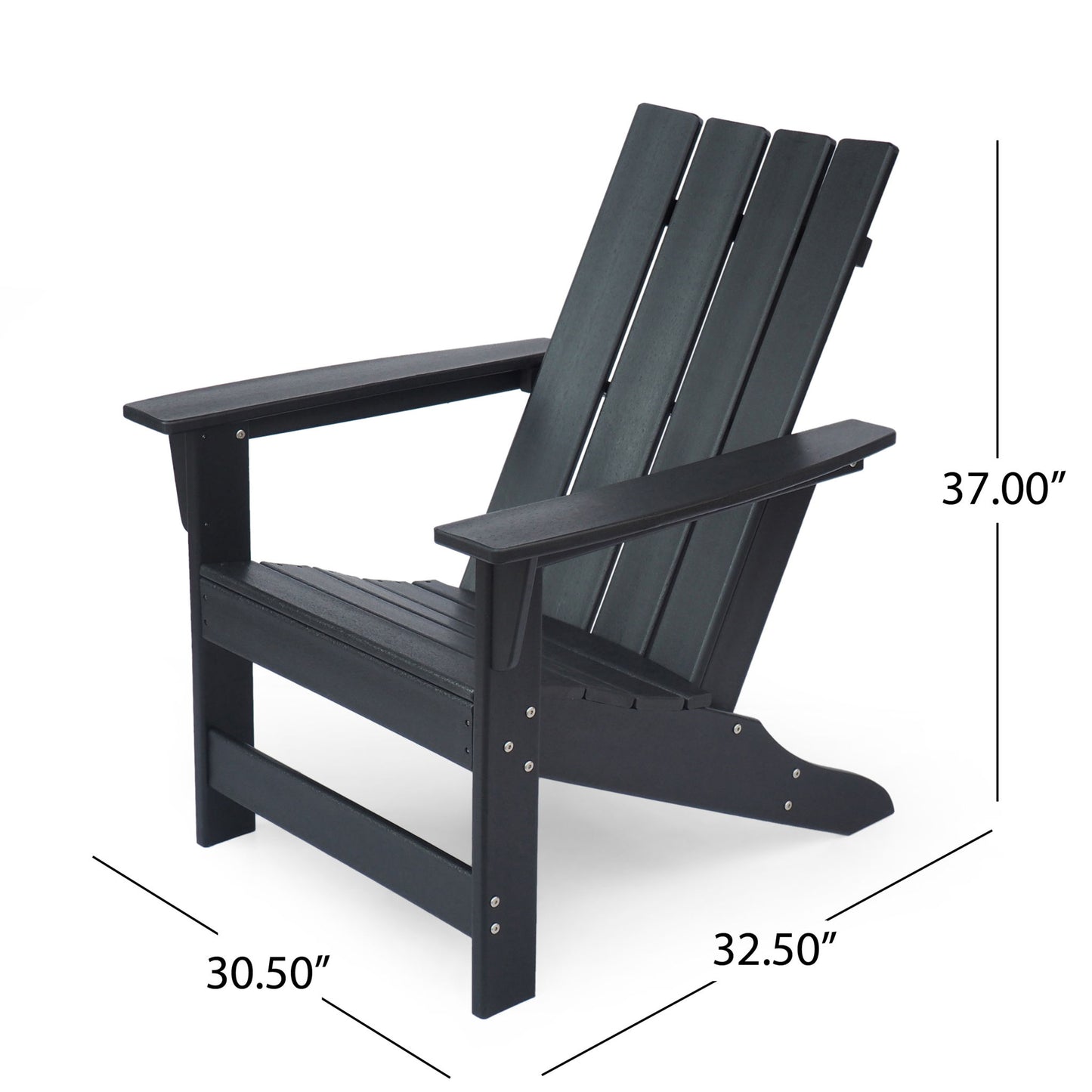 Enigmara - Outdoor High Density Resin Adirondack Chair Noble House