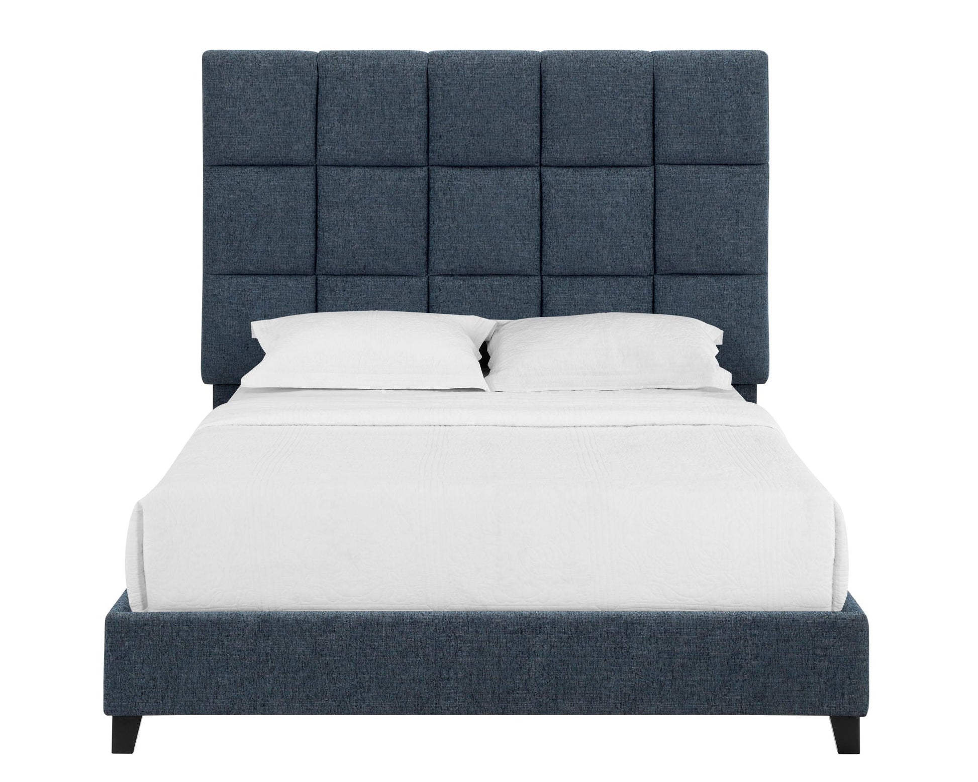 Squares Upholstered Platform Bed Legends