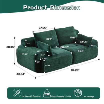 2 Seater Large Sectional Couches For Living Room Home Essentials