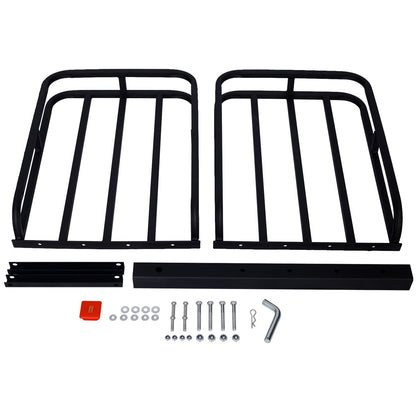 Heavy Duty Steel Hitch Mount Cargo Carrier Rack For SUV, Truck, Car With 2" Receiver - Black Daily Nest