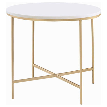 Ellison - Round Marble Coffee And End Table Set Coaster Fine Furniture