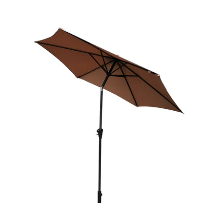 9' Pole Umbrella With Carry Bag - Taupe Home Essentials