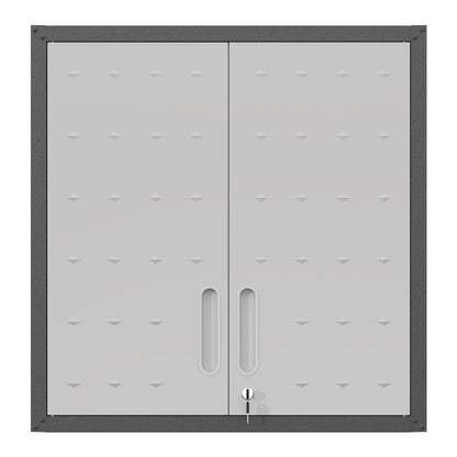 Metal Wall Mounted Tool Storage Cabinet With 2 Locking Doors, Adjustable Shelf, And Drawer Daily Nest