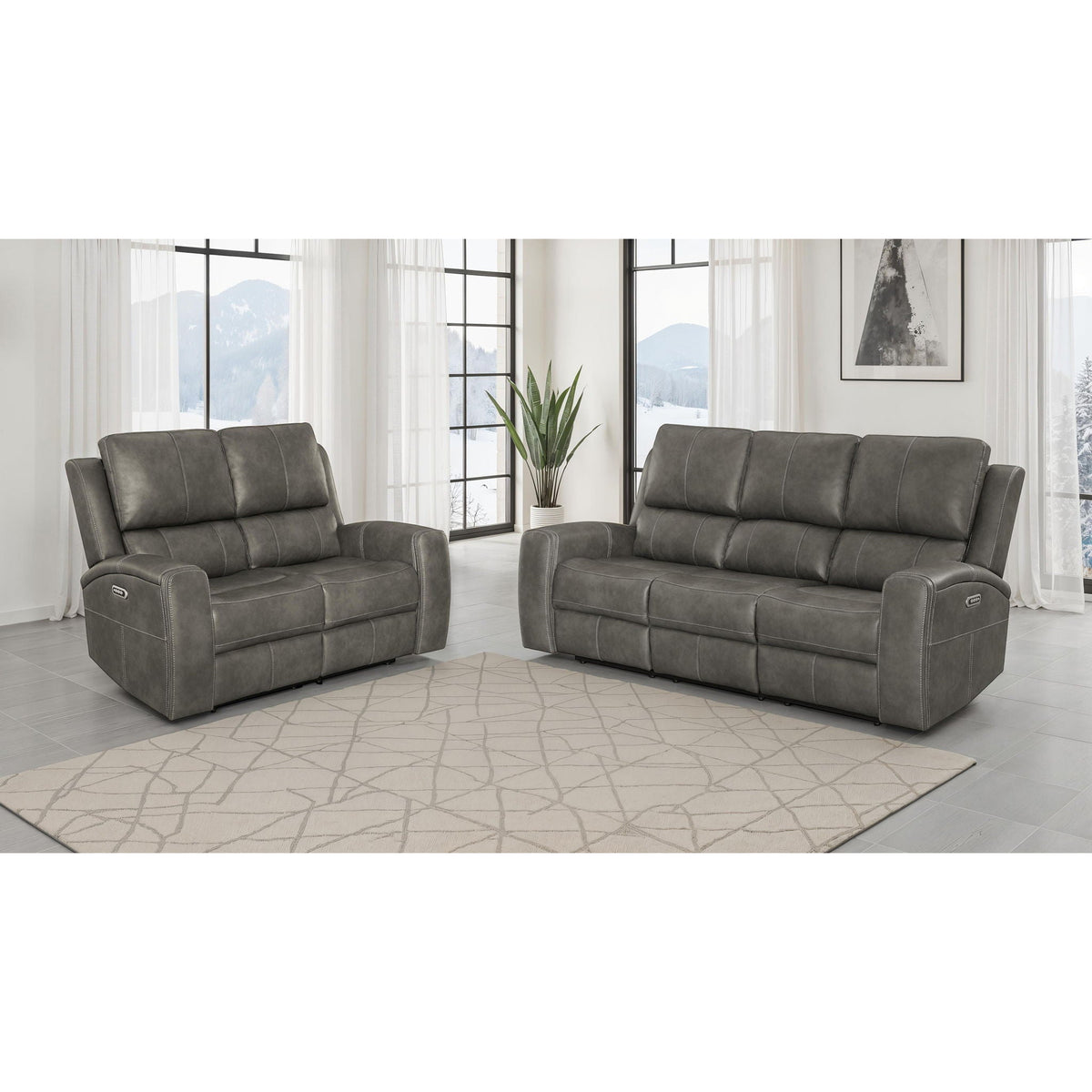 Boyce - Triple Power Reclining Sofa Set With Independent Headrest Furniture Max
