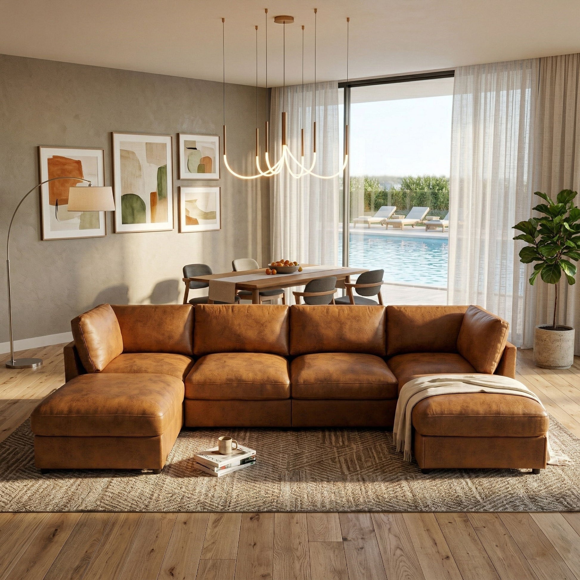 Modular Sectional With Custom Configuration Home Essentials