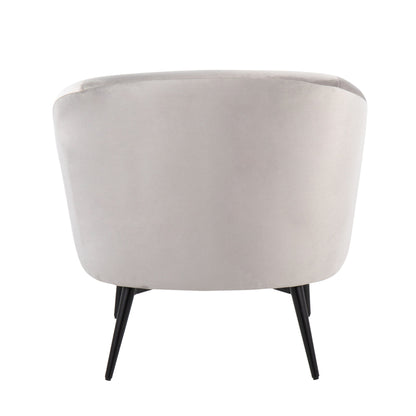 Claire - Contemporary / Glam Chair - Black / Silver Lumi Source