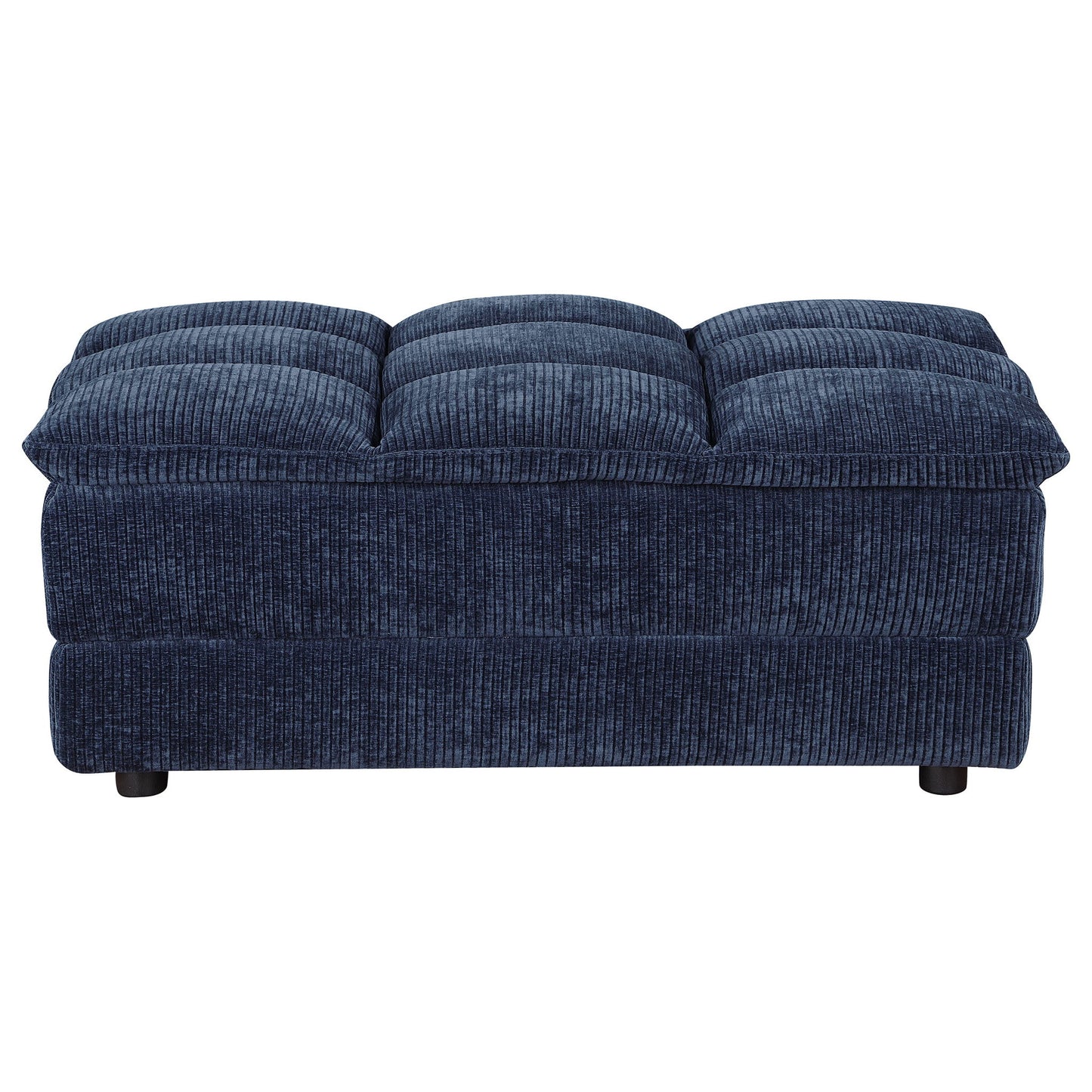 Azure - Upholstered Rectangular Ottoman - Blue Furniture Max