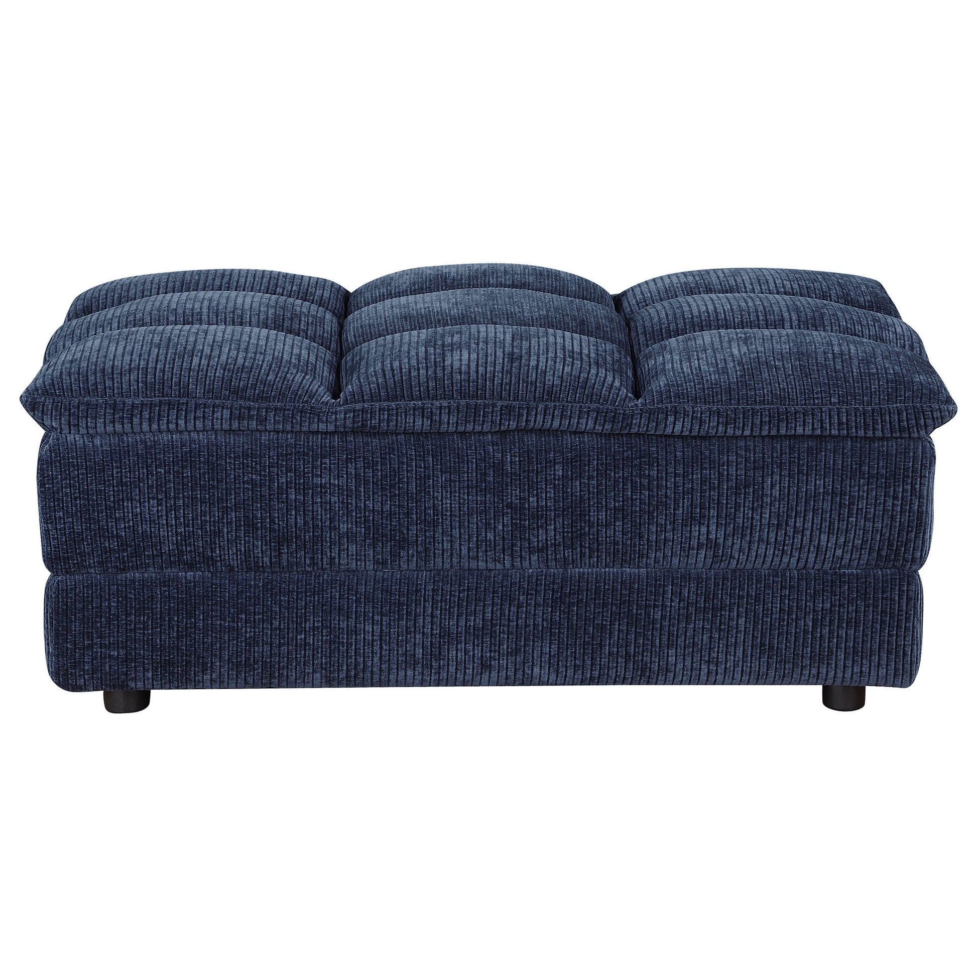 Azure - Upholstered Rectangular Ottoman - Blue Furniture Max