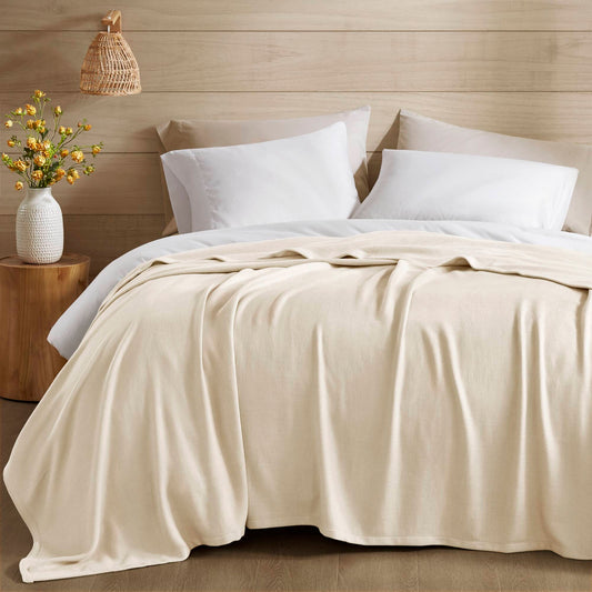 Bamboo Cotton - King Rayon From Blanket - Ivory Madison Park