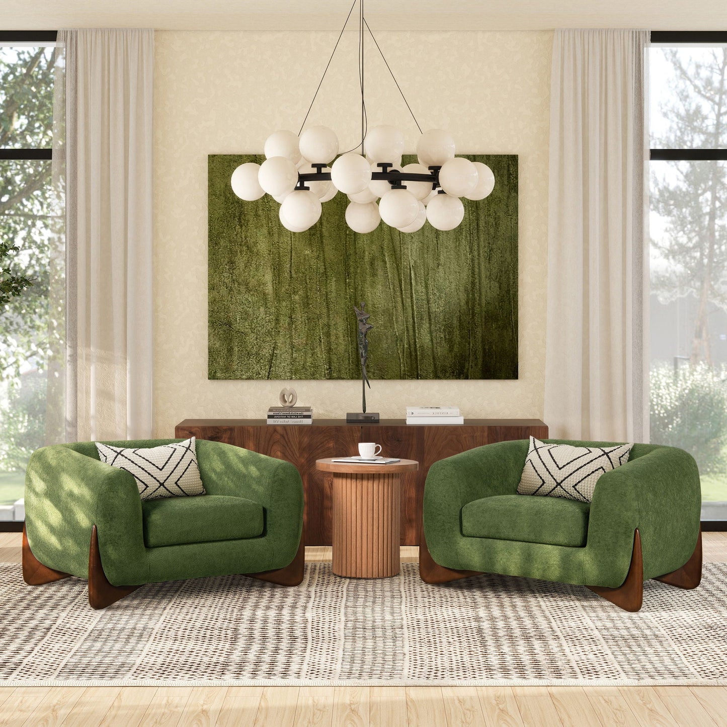 Alpine - Sherpa Arm Chair Jennifer Taylor Home