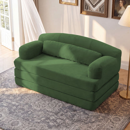 2 Seater Sofa Bed, Compact Foldable Floor Couch Home Essentials