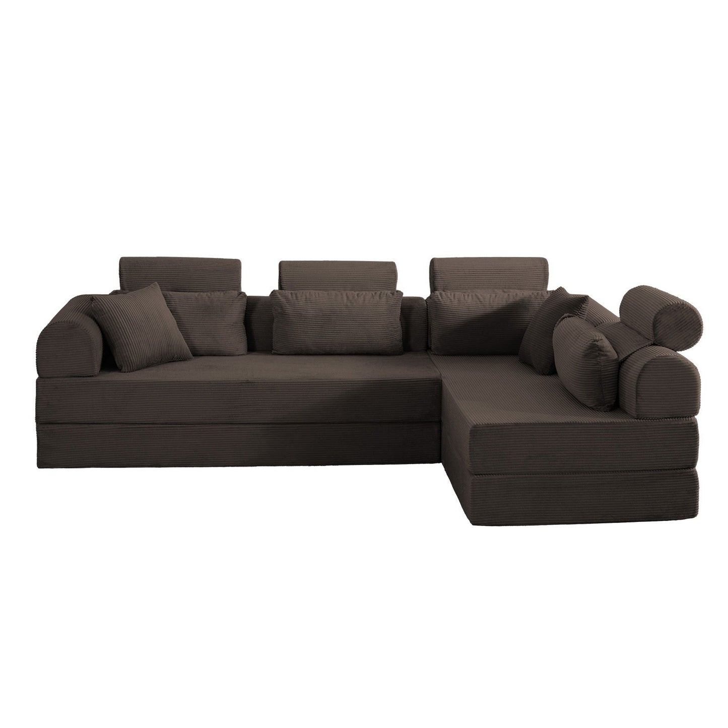 Modern L-Shape Modular Sectional Sofa, Compressed Design Home Essentials