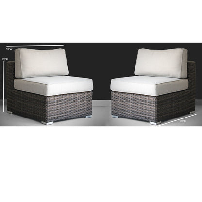 Minnesota - Armless Patio Chairs (Set of 2) LSI Patio Furniture