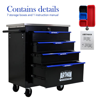 Drawer Multifunctional Tool Cart With Wheels Daily Nest