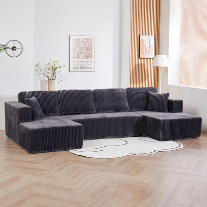 U-Shape Modular Sectional Sofa For Living Room Home Essentials