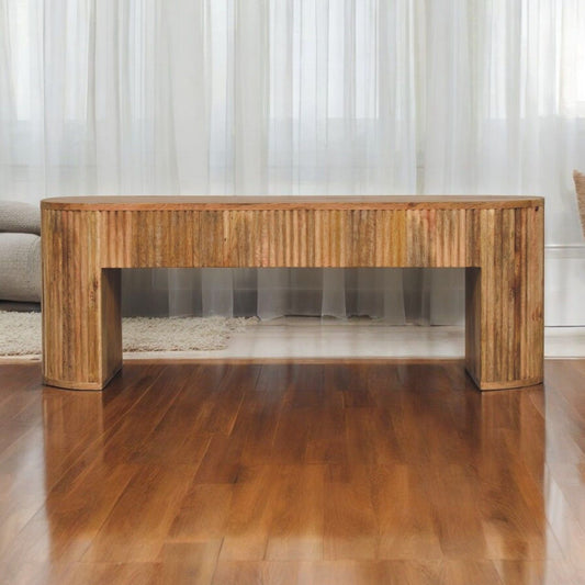 Soba - Straight Media Unit - Oak Artisan Furniture